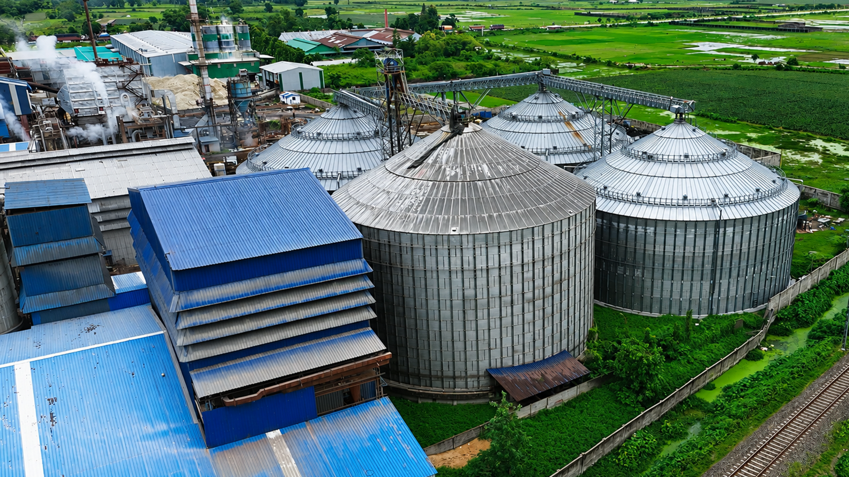 1C Plant Arial Shot_Silos